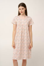 Βαμβακερό Νυχτικό με Πιέτα - Image 2