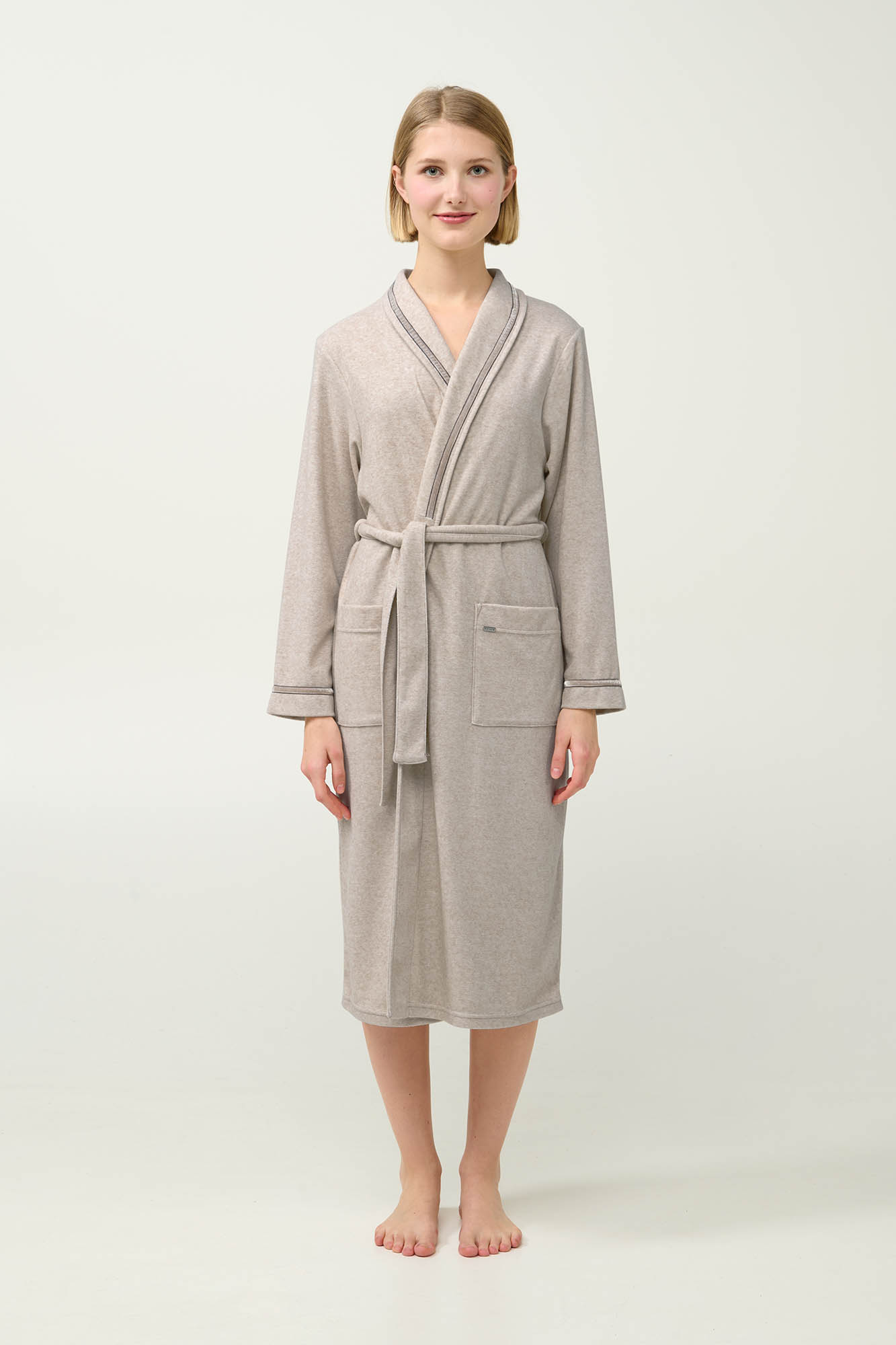 Γυναικεία Σταυρωτή Frottee Ρόμπα