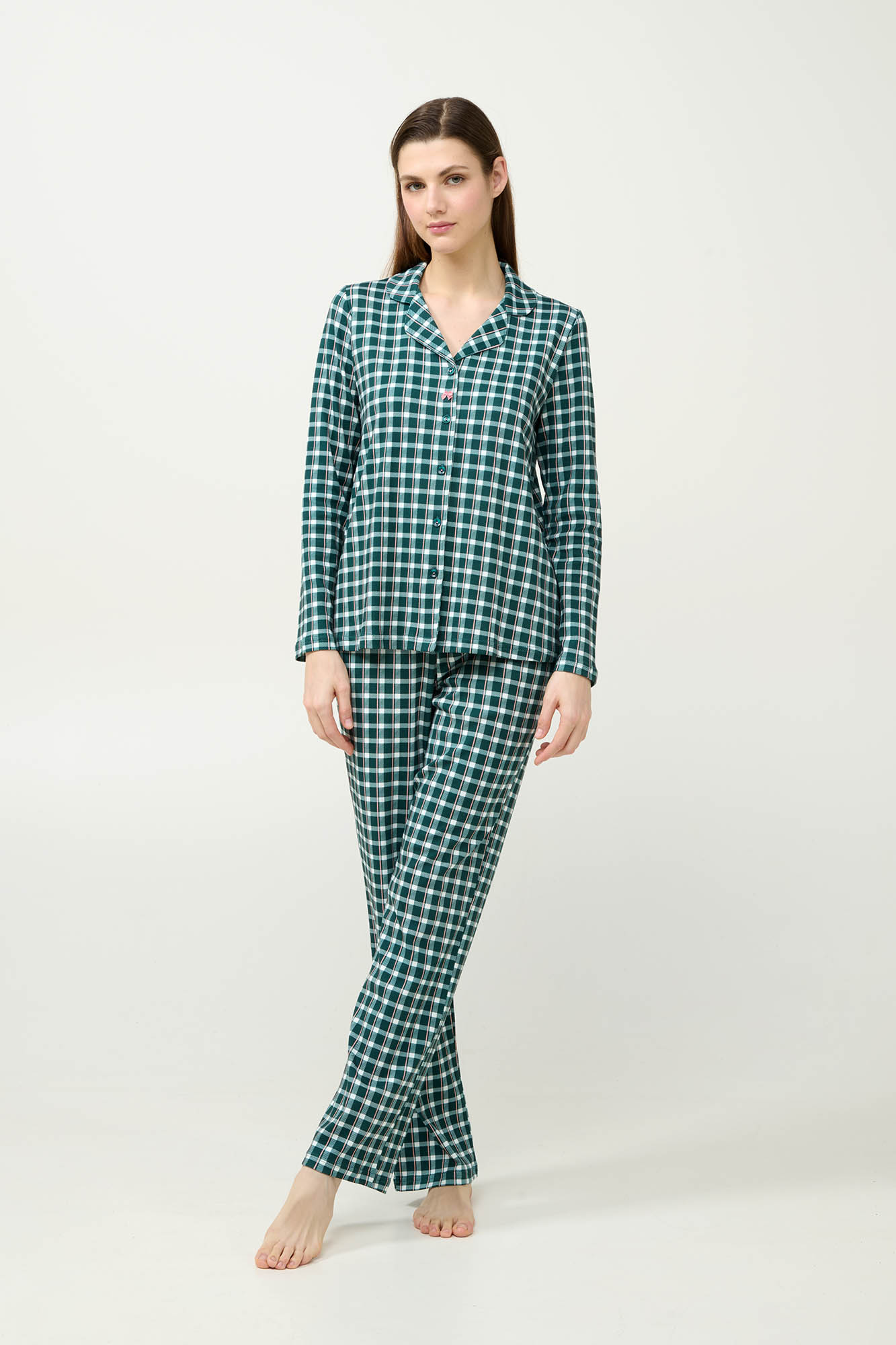 Βαμβακερή Κουμπωτή Γυναικεία Πυτζάμα