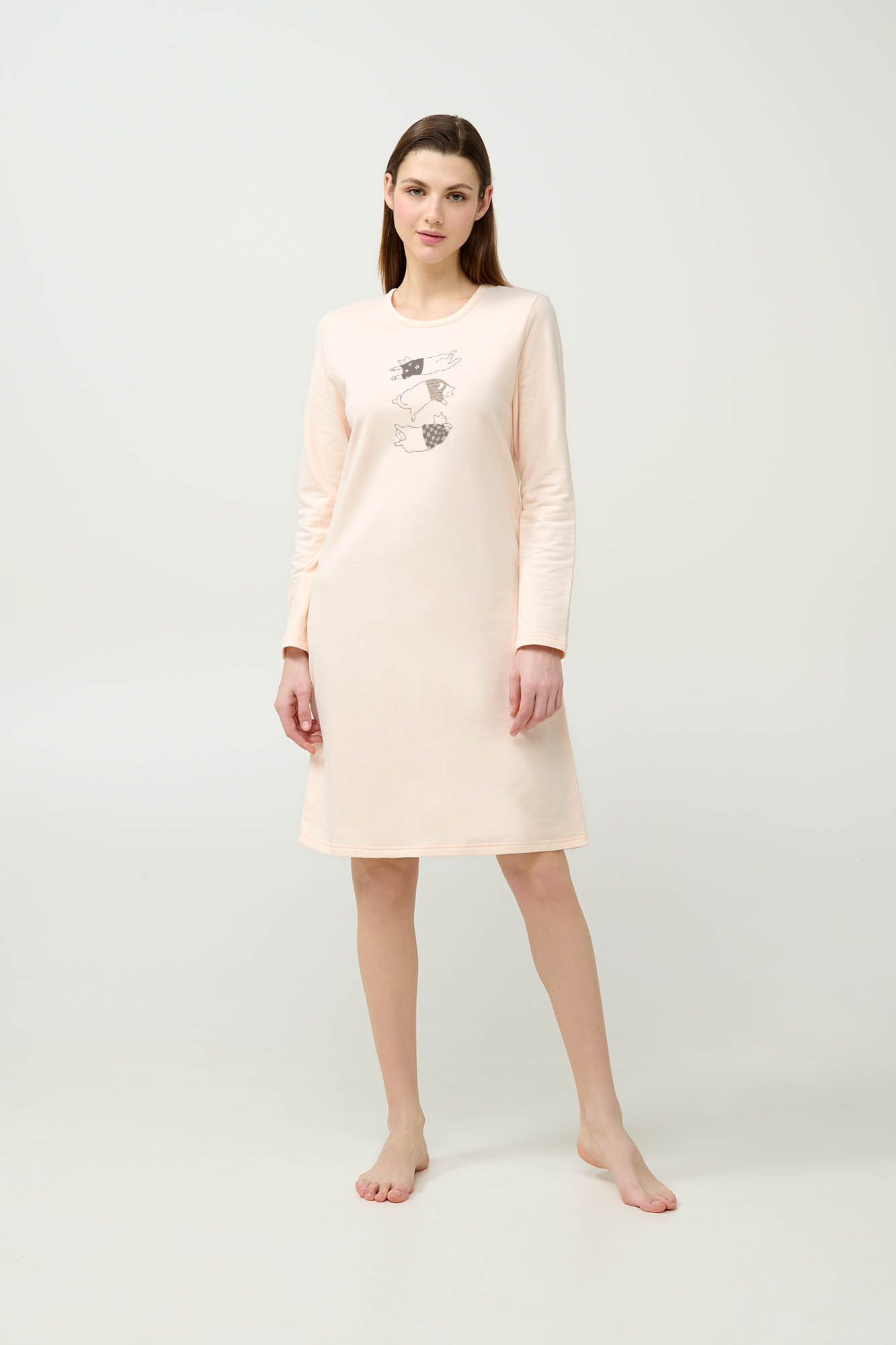 Χειμερινό Βαμβακερό Φούτερ Νυχτικό