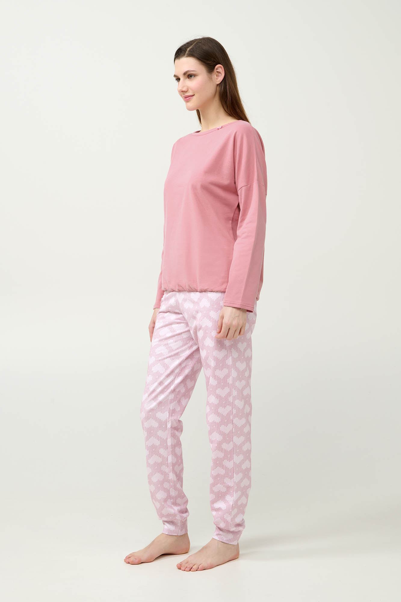 Γυναικεία Φούτερ Πυτζάμα με Μανσέτες