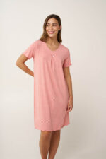 Πουά Νυχτικό Micromodal με Πιέτα - Image 2