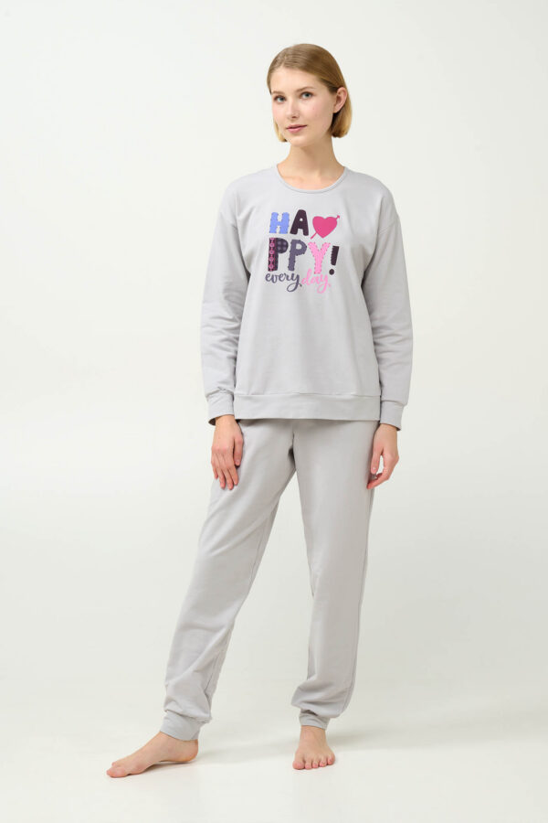 Χειμερινή Γυναικεία Πυτζάμα με Μανσέτες