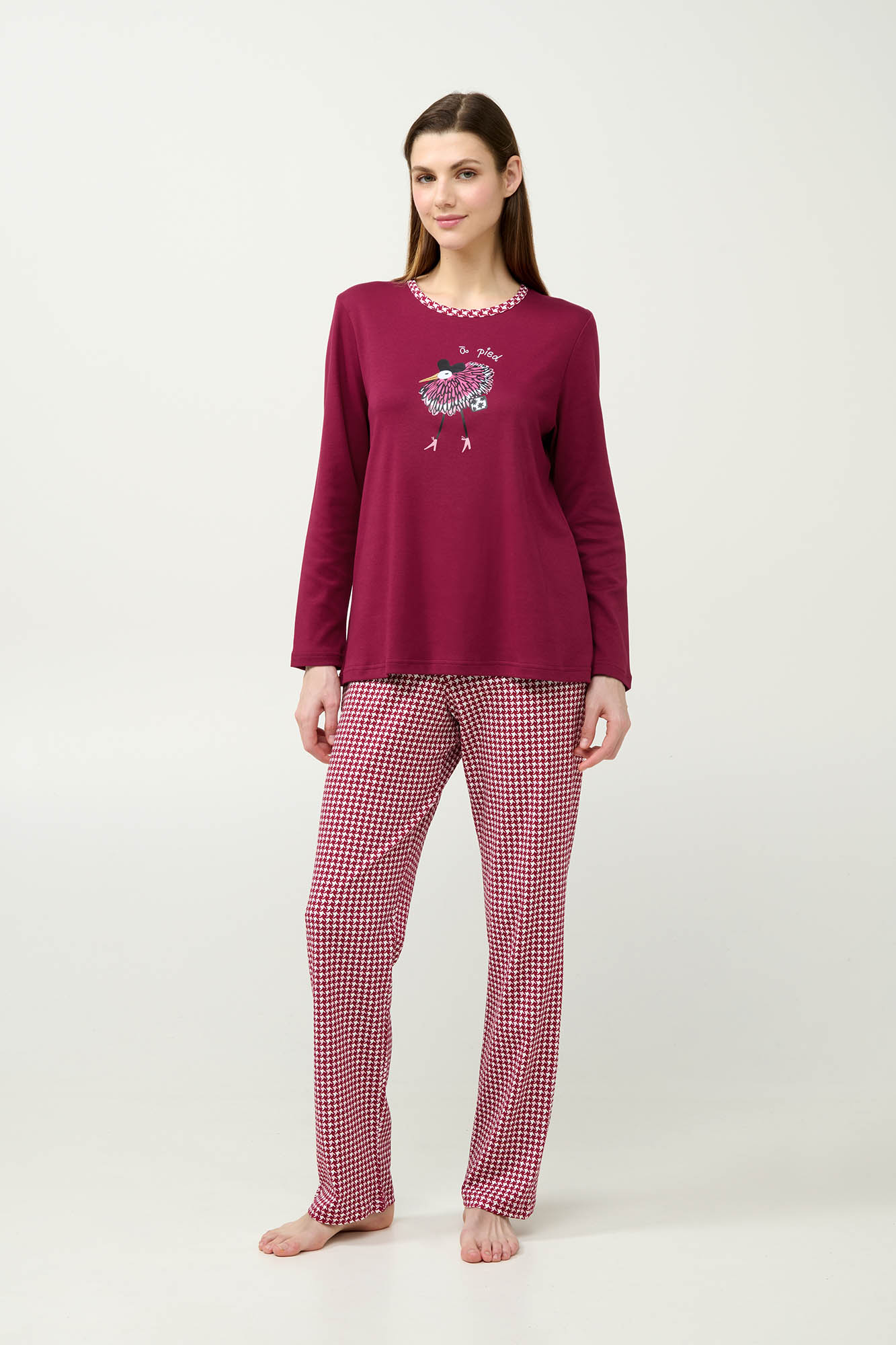 Βαμβακερή Χειμερινή Γυναικεία Πυτζάμα