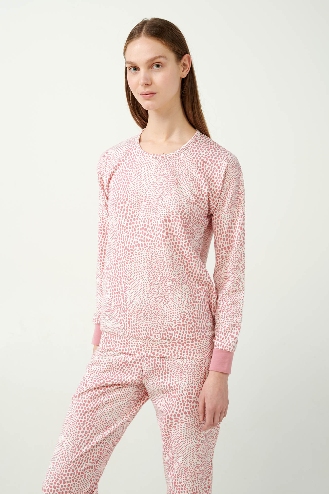 Πυτζάμα Φούτερ με Λεοπάρ Μοτιβο