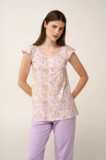 Γυναικεία Βαμβακερή Πυτζάμα με Πατιλέτα - Image 2