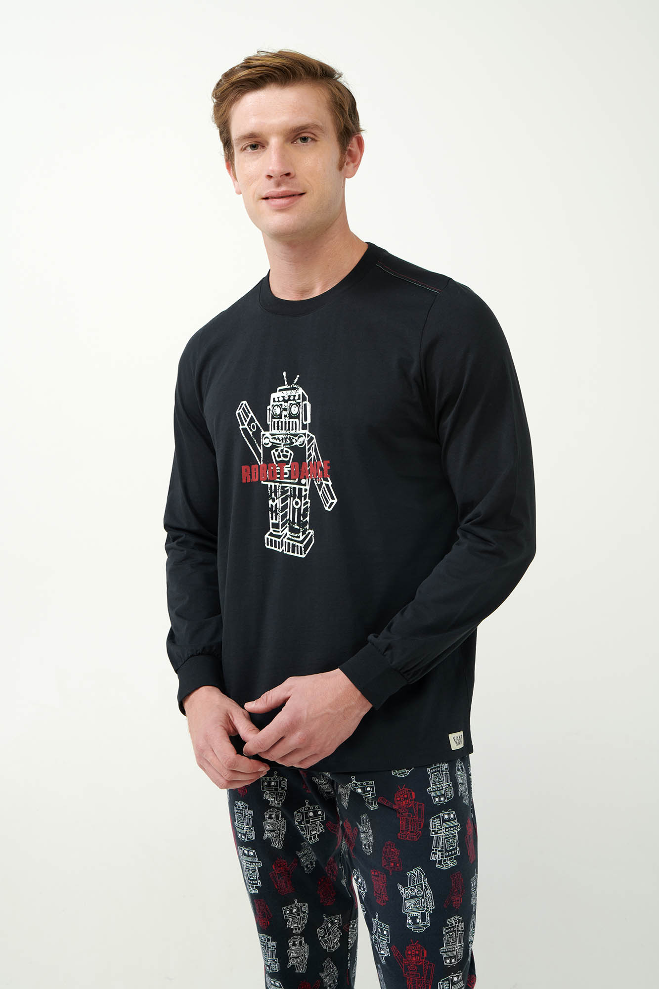 2_0199084235 Πυτζάμα S. Jersey με Μοτίβο Ρομπότ