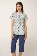 Γυναικεία Βαμβακερή Κουμπωτή Πυτζάμα - Image 2