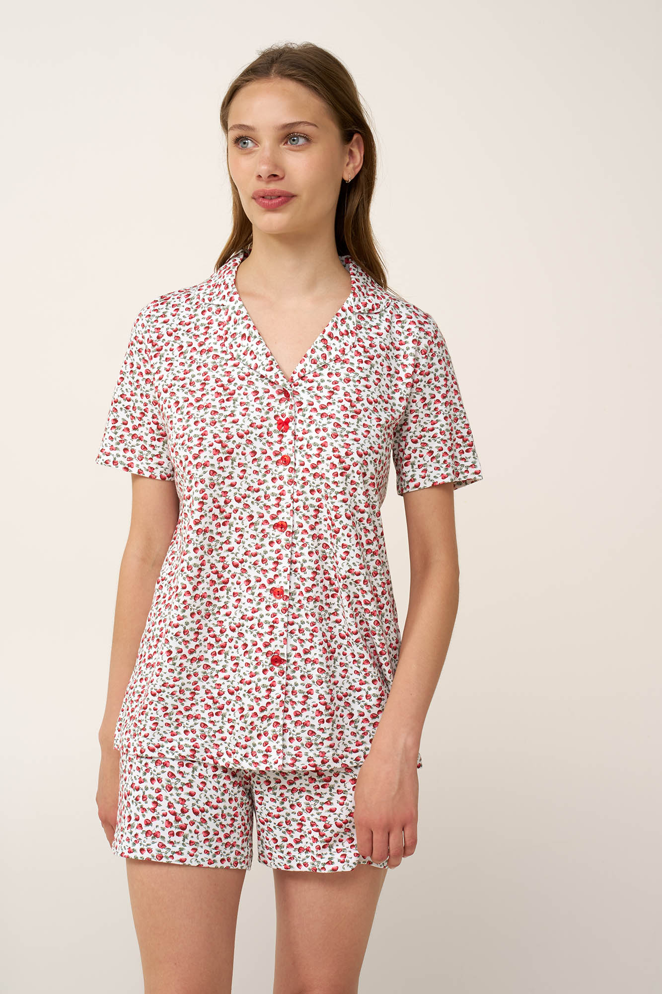 Βαμβακερή Γυναικεία Κουμπωτή Πυτζάμα