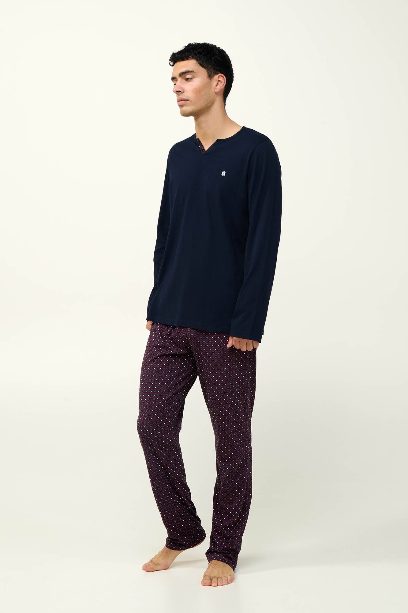 2_0265072901 Ανδρική Χειμερινή Βαμβακερή Πυτζάμα