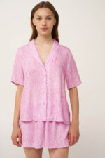 Γυναικεία Κουμπωτή Πυτζάμα από Ποπλίνα - Image 2