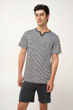 Ανδρική Καλοκαιρινή Πυτζάμα με Ρίγες - Image 2