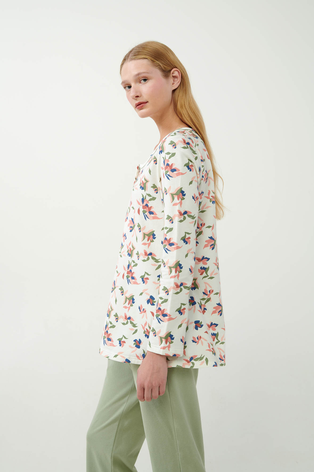 2_0307351415 Φούτερ Πυτζάμα Εγκυμοσύνης και Θηλασμού