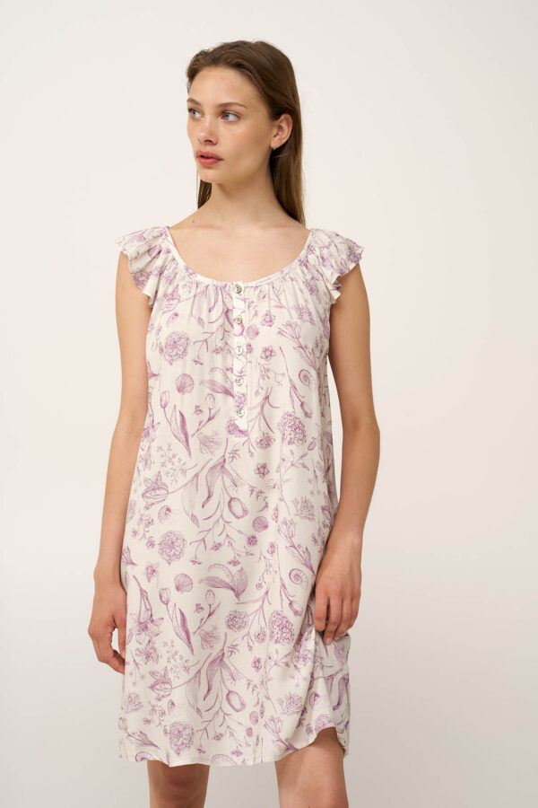 Φλοράλ Νυχτικό με Πατιλέτα