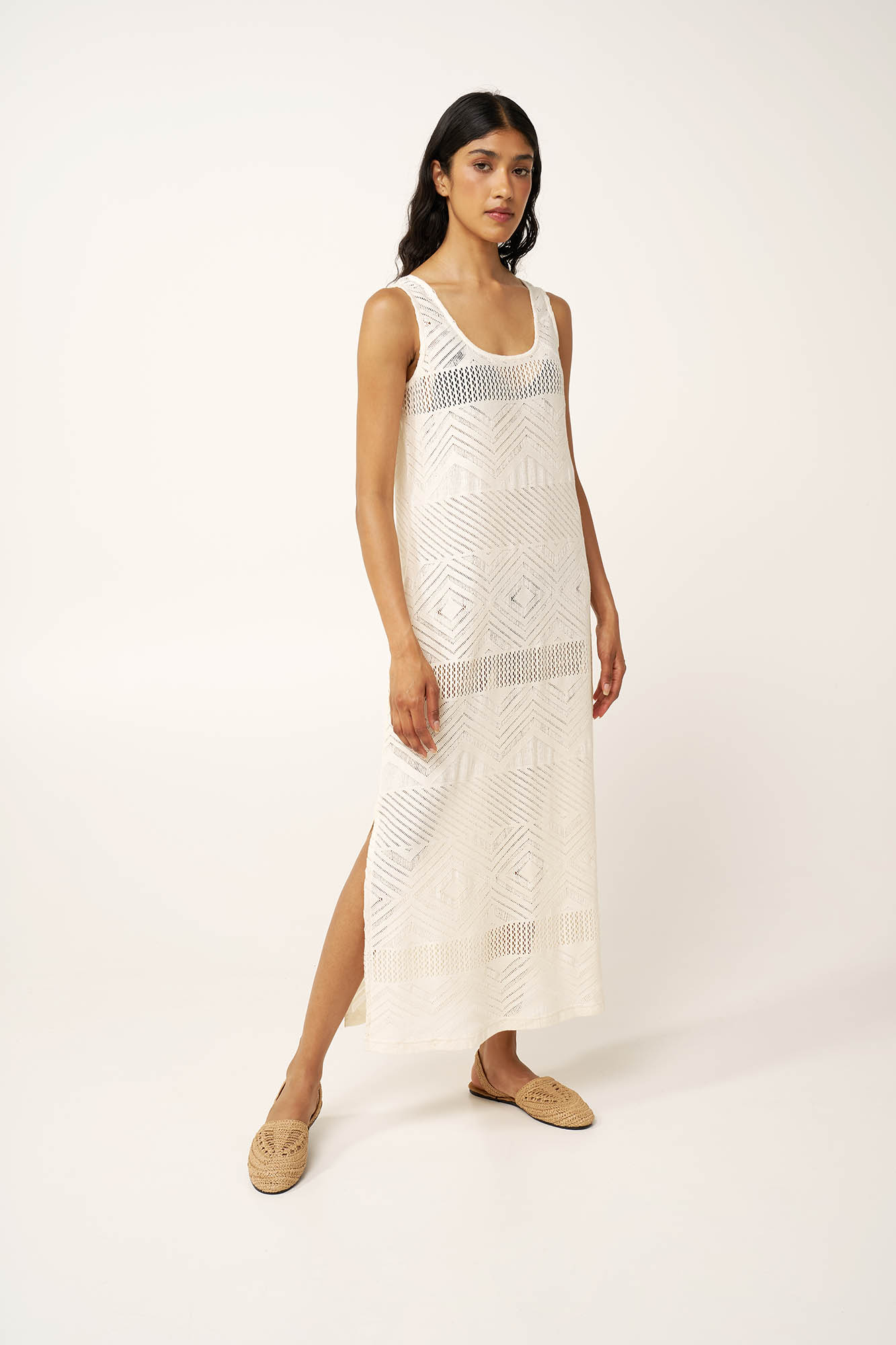 Maxri Jacquard Καλοκαιρινό Φόρεμα