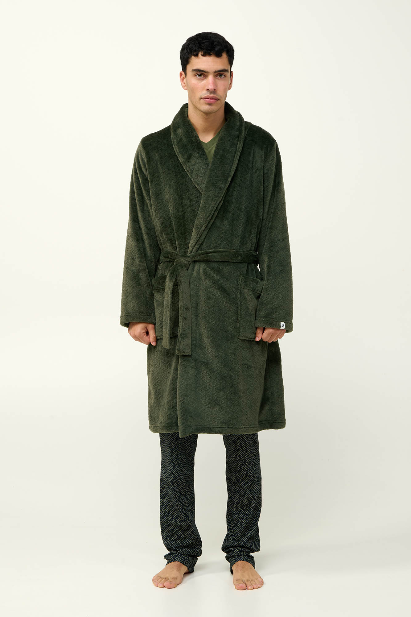 Μακριά Ανδρική Σταυρωτή Ρόμπα