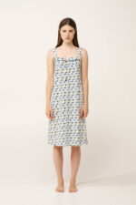 Αμάνικο Βαμβακερό Νυχτικό με Κουμπιά - Image 2