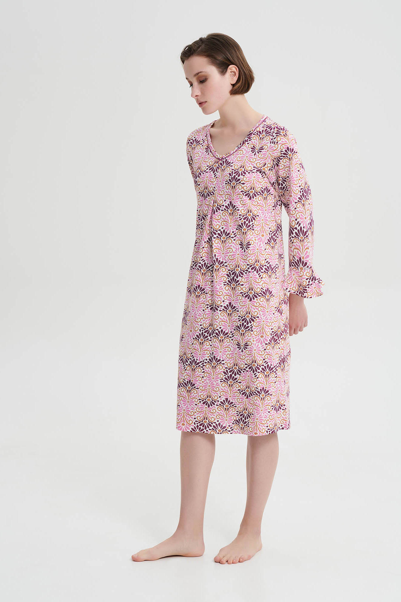 Νυχτικό με Μακρύ Μανίκι