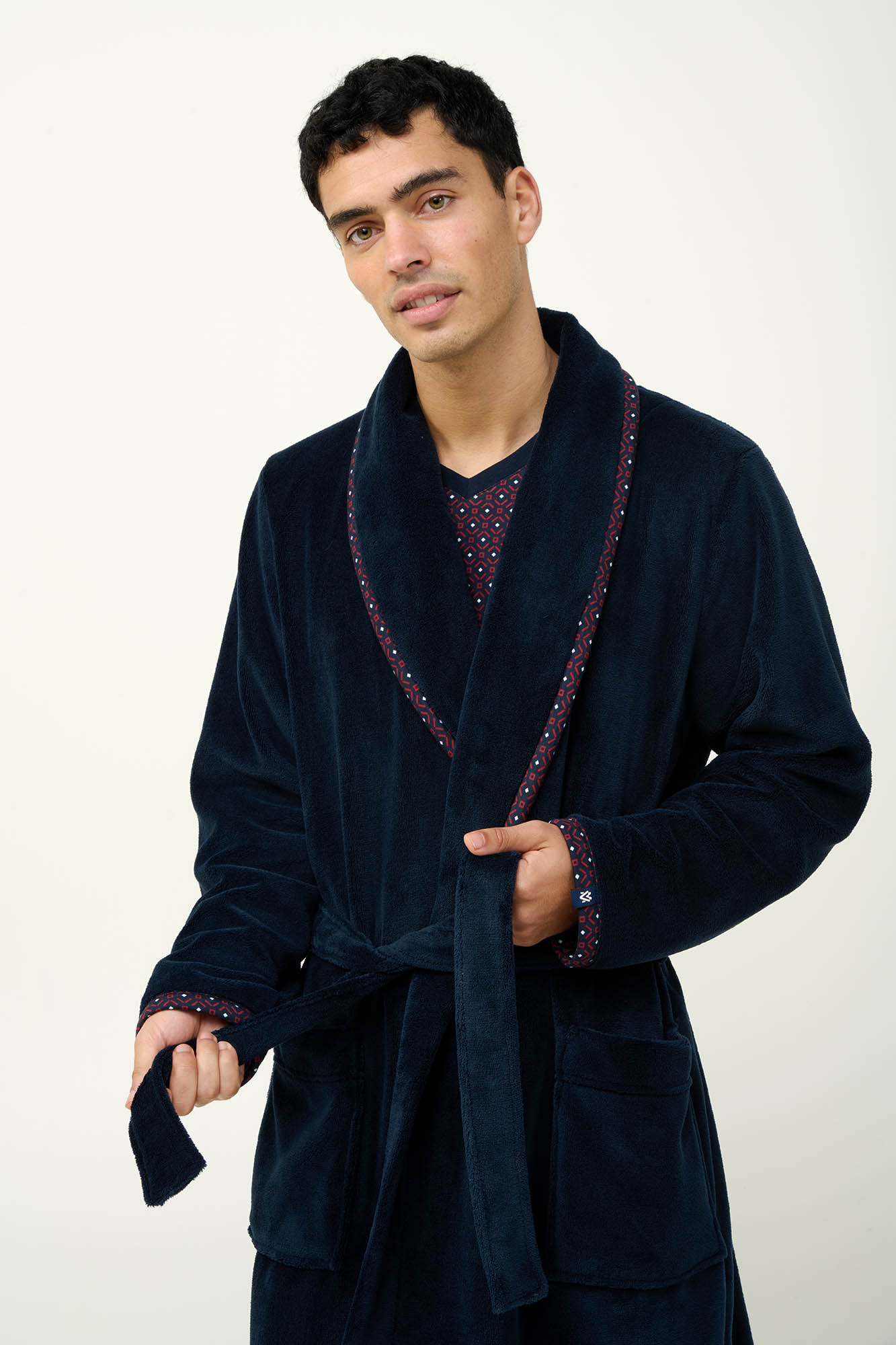 Μακριά Σταυρωτή Ανδρική Ρόμπα