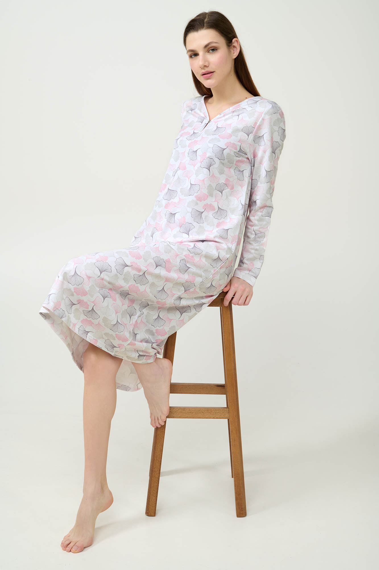 Χειμερινό Βαμβακερό Φούτερ Νυχτικό