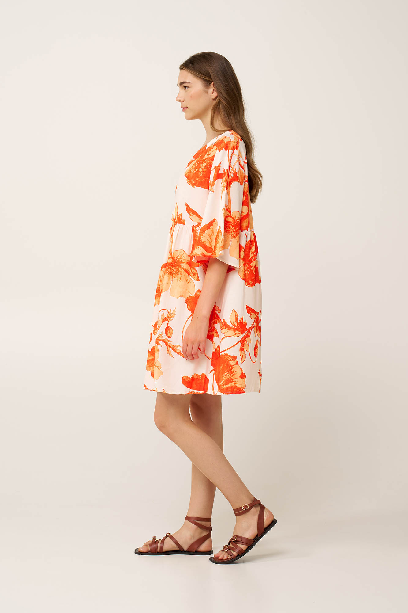 Καλοκαιρινό Φλοράλ Φόρεμα από Ποπλίνα