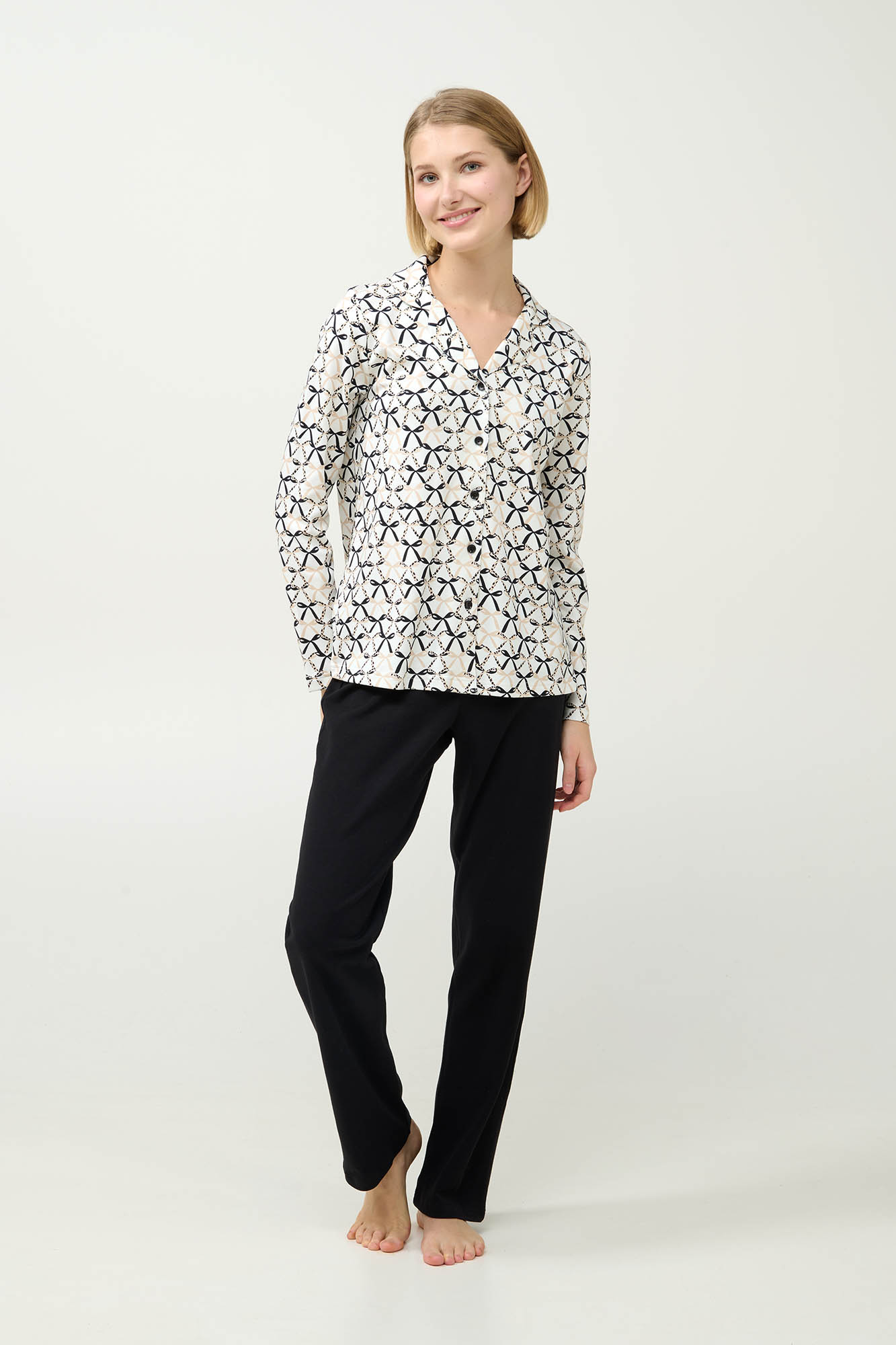 Γυναικεία Βαμβακερή Κουμπωτή Πυτζάμα