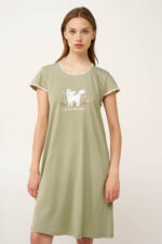 Βαμβακερό Νυχτικό με Τύπωμα - Image 2