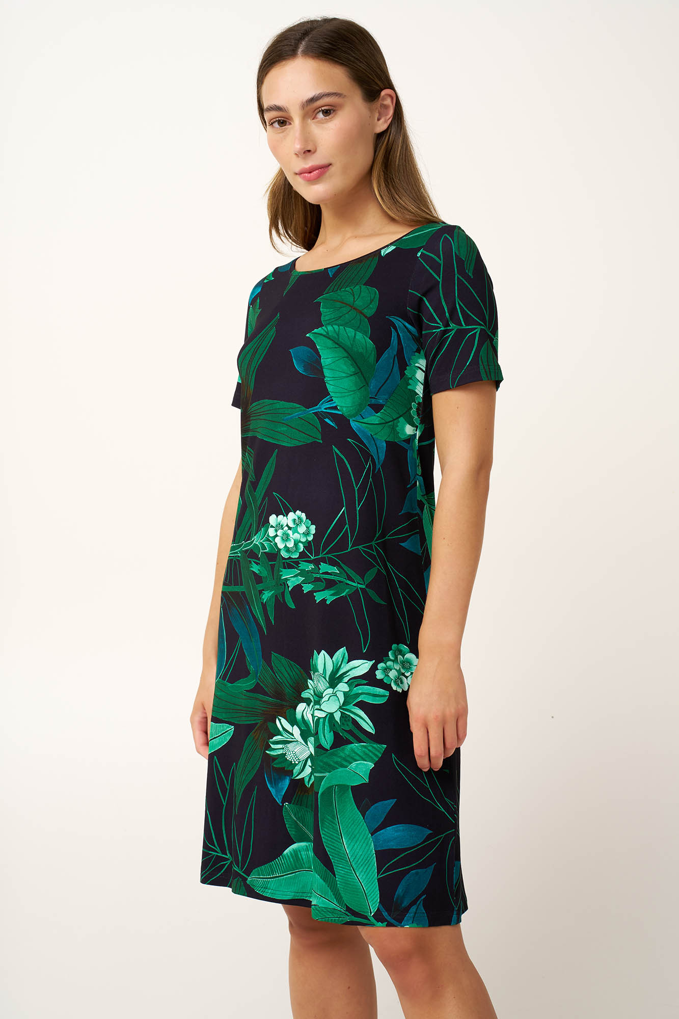 Καλοκαιρινό Viscose Φόρεμα με Μανίκι