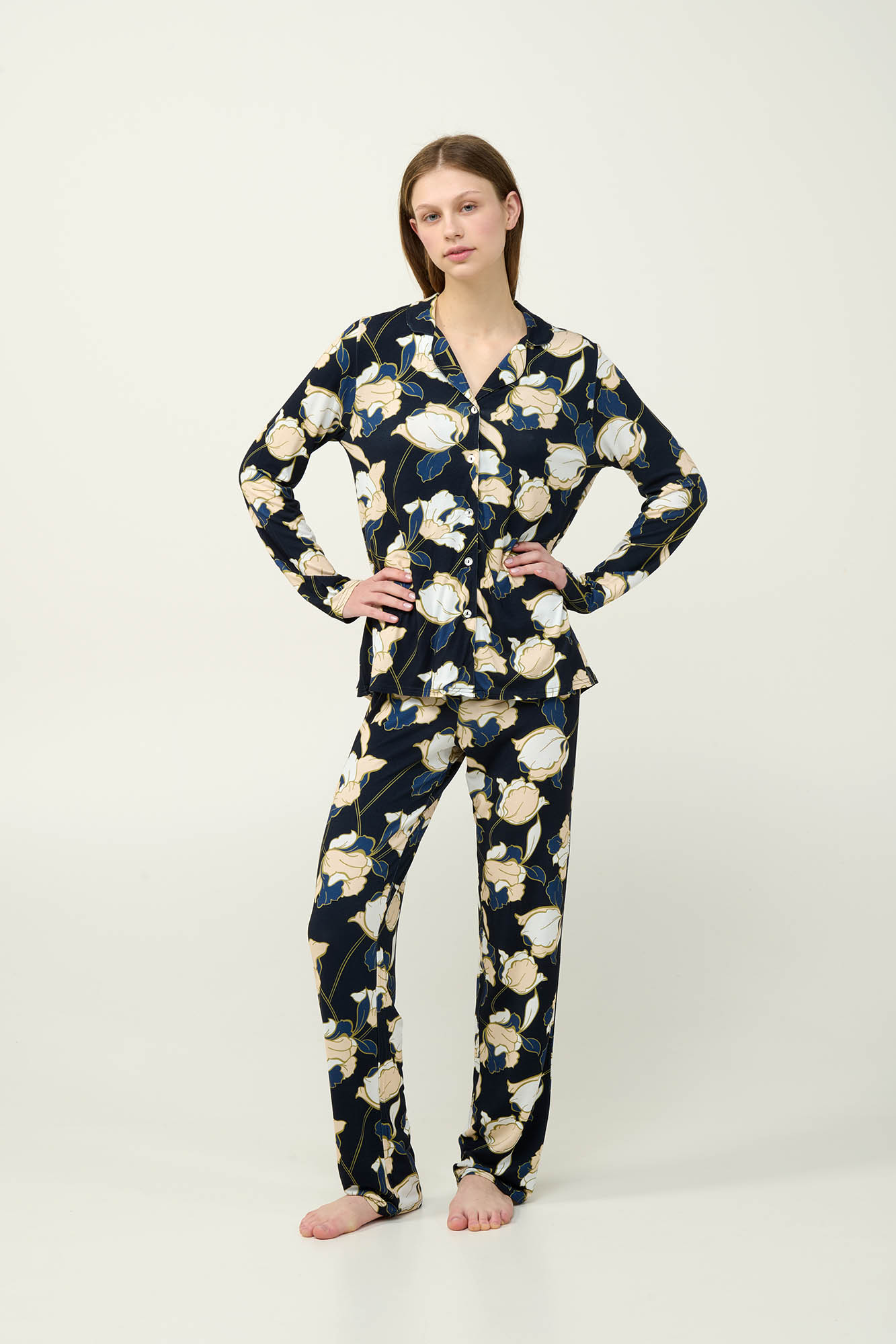 Κουμπωτή Γυναικεία Πυτζάμα Viscose