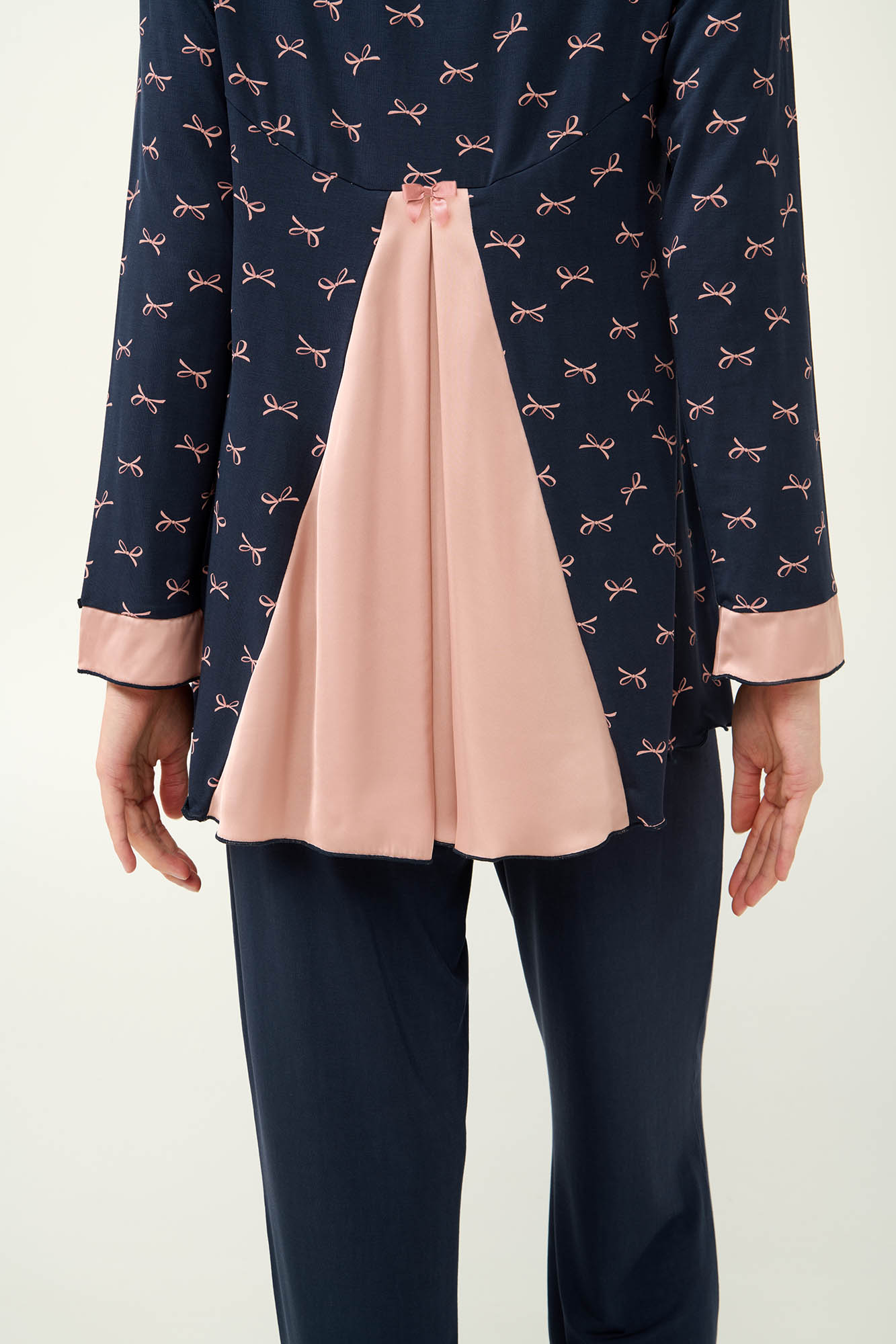 Γυναικεία Πυτζάμα Micromodal με Σιφόν