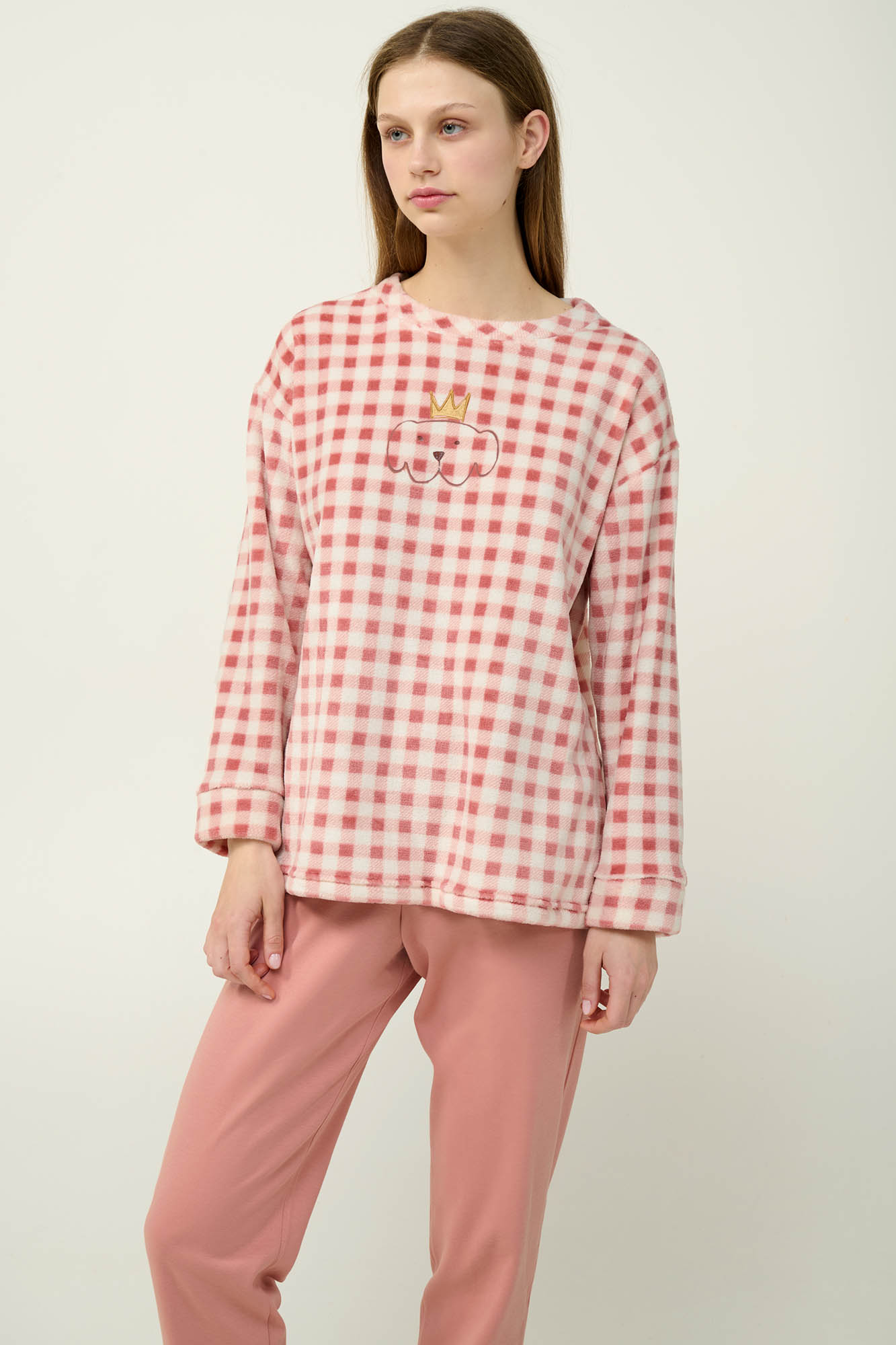 Γυναικεία Χειμερινή Πυτζάμα με Μανσέτες