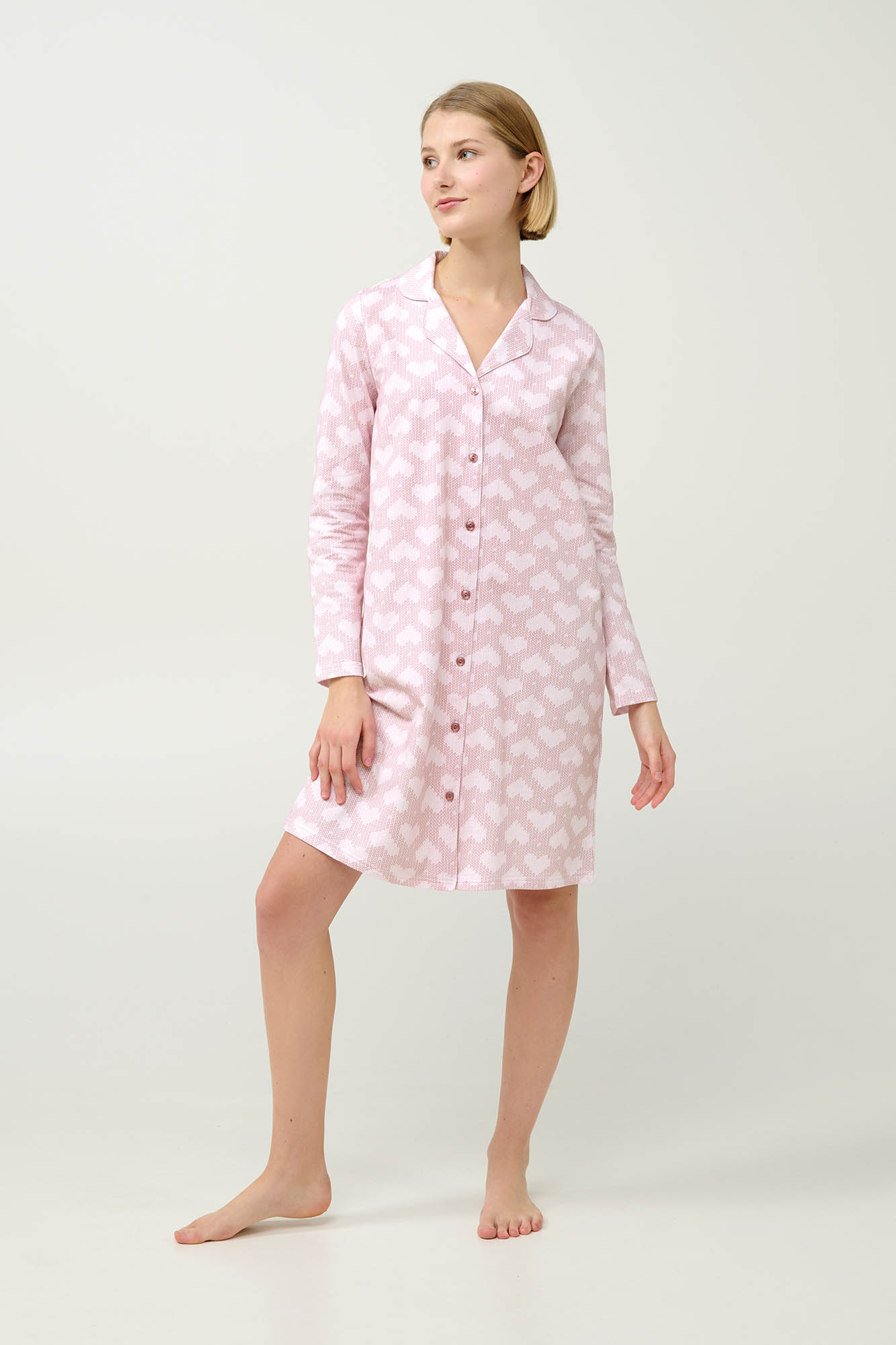 Χειμερινό Κουμπωτό Φουτερ Νυχτικό