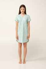 Βαμβακερό Νυχτικό με Πιέτα - Image 2