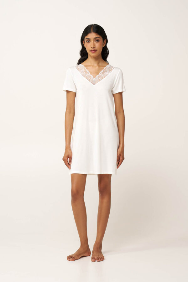 Micromodal Νυχτικό με Δαντέλα