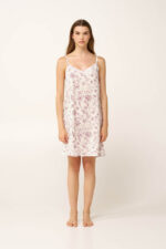 Φλοράλ Νυχτικό με Τιράντες - Image 2