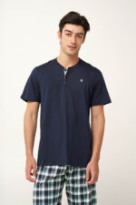 Βαμβακερή Ανδρική Πυτζάμα με Πατιλέτα - Image 2