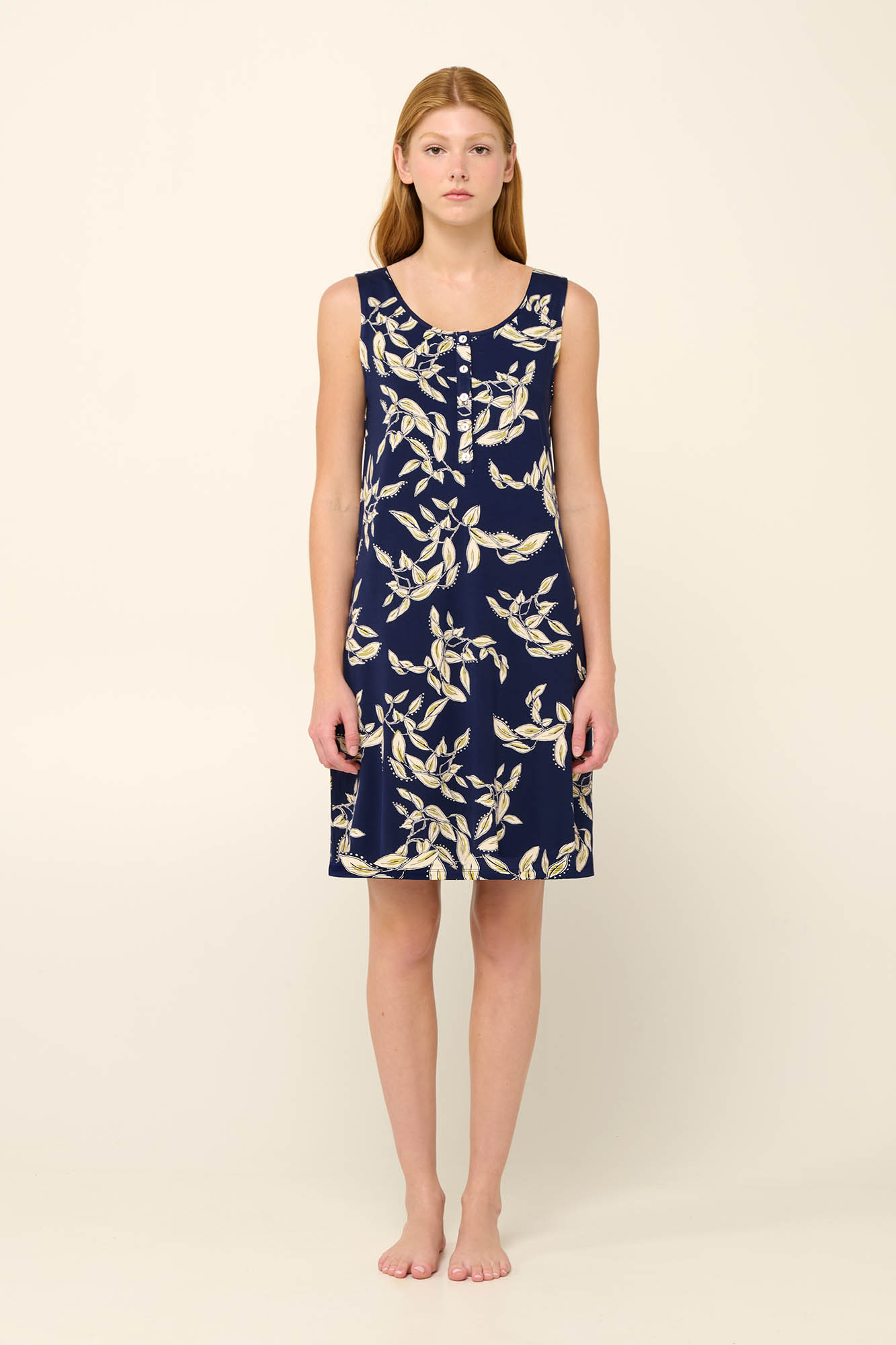 Αμάνικο Καλοκαιρινό Νυχτικό Micromodal με Πατιλέτα