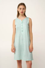 Αμάνικο Βαμβακερό Νυχτικό με Πατιλέτα - Image 2