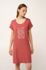 Νυχτικό Micromodal με Κοντό Μανίκι - Image 2