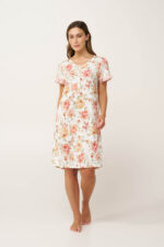 Micromodal Φλοράλ Νυχτικό με Πατιλέτα - Image 2