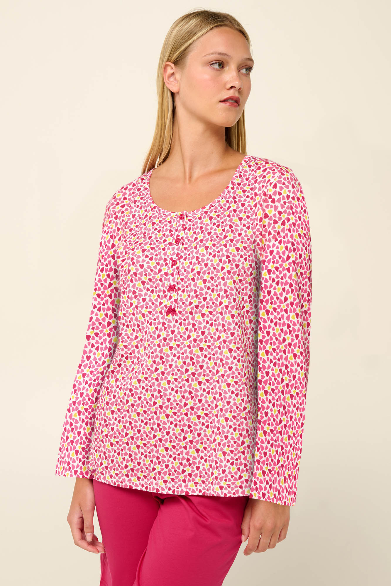 Βαμβακερή Γυναικεία Πυτζάμα με Πατιλέτα