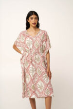 Καλοκαιρινό Γήινο Φόρεμα Από Ποπλίνα - Image 2