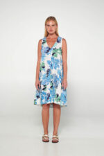 Φλοράλ Αμάνικο Φόρεμα - Image 2