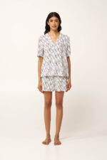 Γυναικεία Snake Print Πυτζάμα με Κουμπιά - Image 2