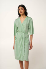 Γυναικεία Σταυρωτή Ρόμπα Cotton-Modal - Image 2