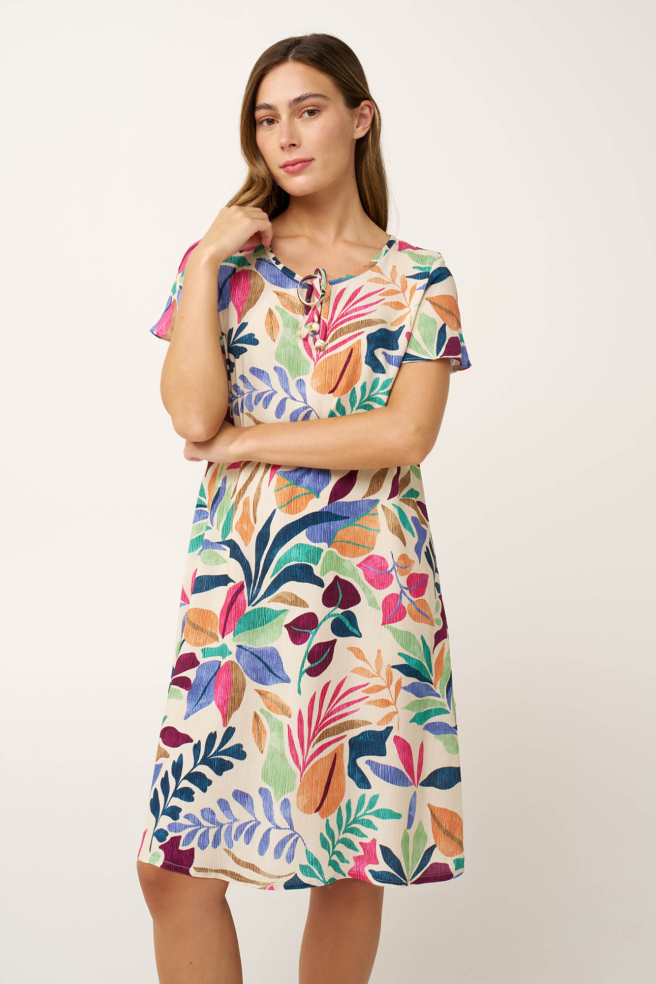 Καλοκαιρινό Φλοράλ Φόρεμα από Ποπλίνα