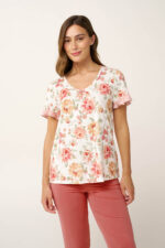 Γυναικεία Micromodal Πυτζάμα Φλοράλ - Image 2