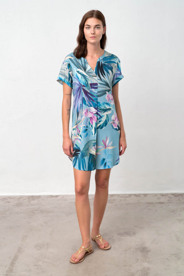 Φόρεμα με Κοντό Μανίκι