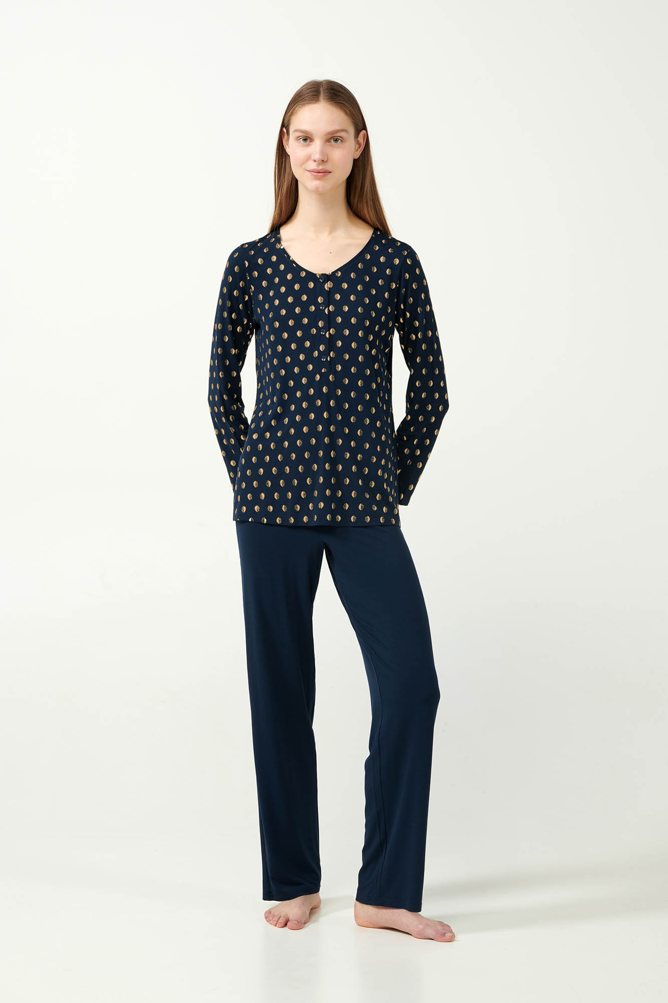 2_0652777159 Πυτζάμα Micromodal με Πατιλέτα