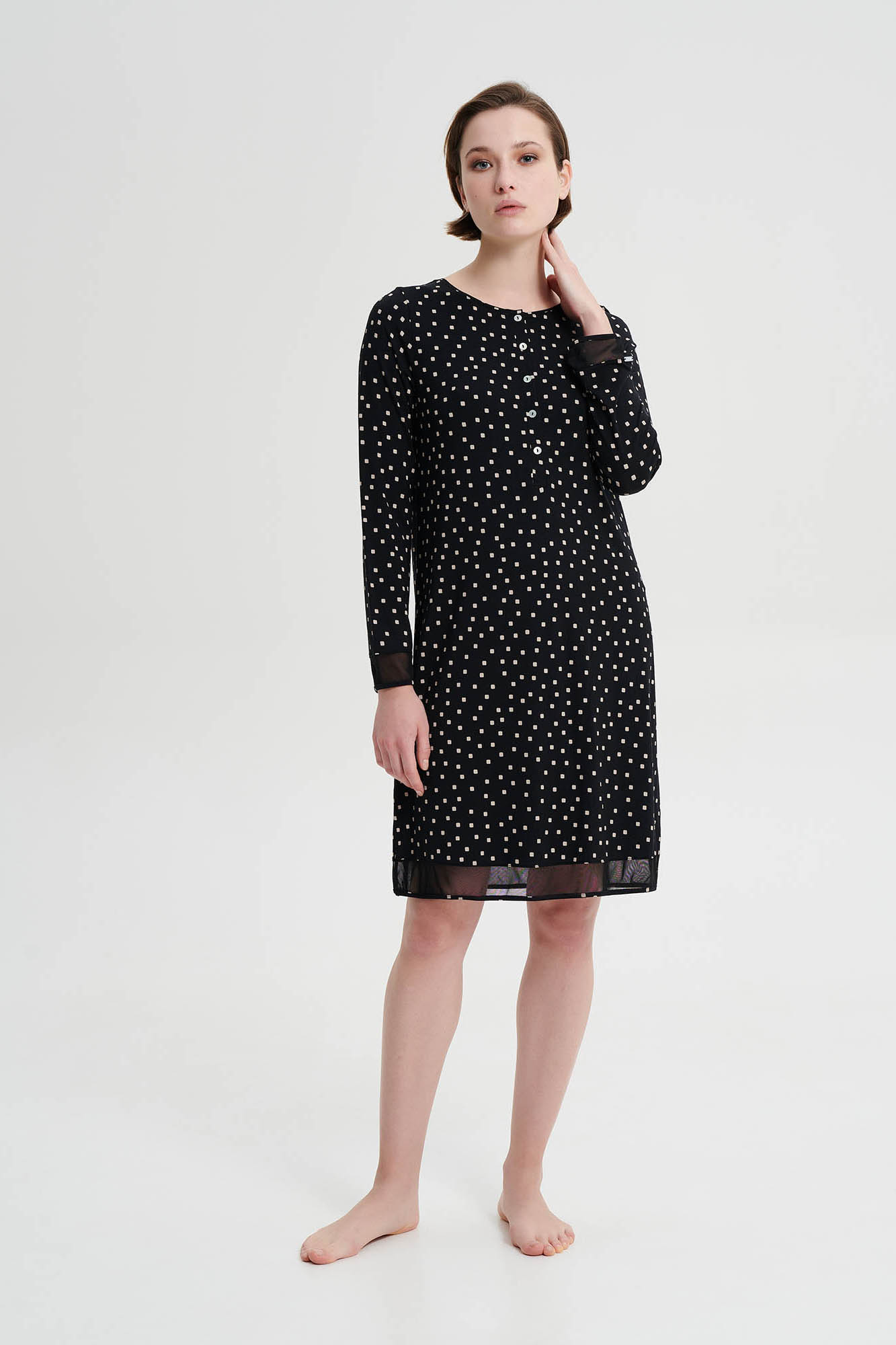 Νυχτικό με Μακρύ Μανίκι